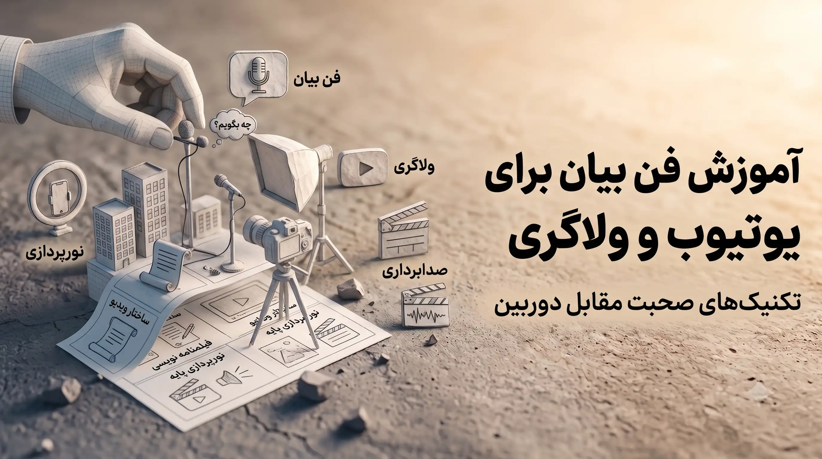 آموزش فن بیان برای یوتیوب و بلاگری