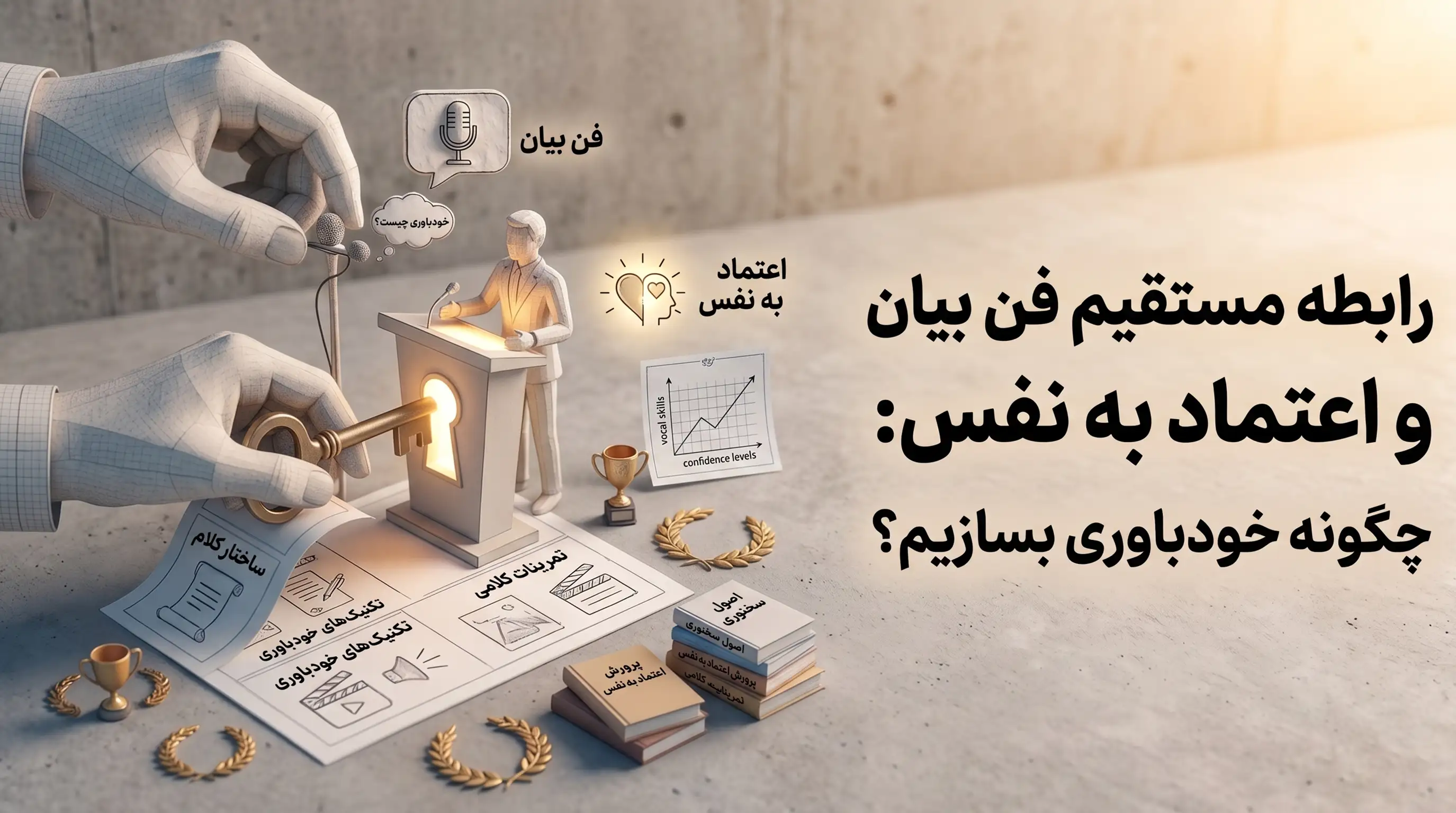 رابطه مستقیم فن بیان و اعتماد به نفس