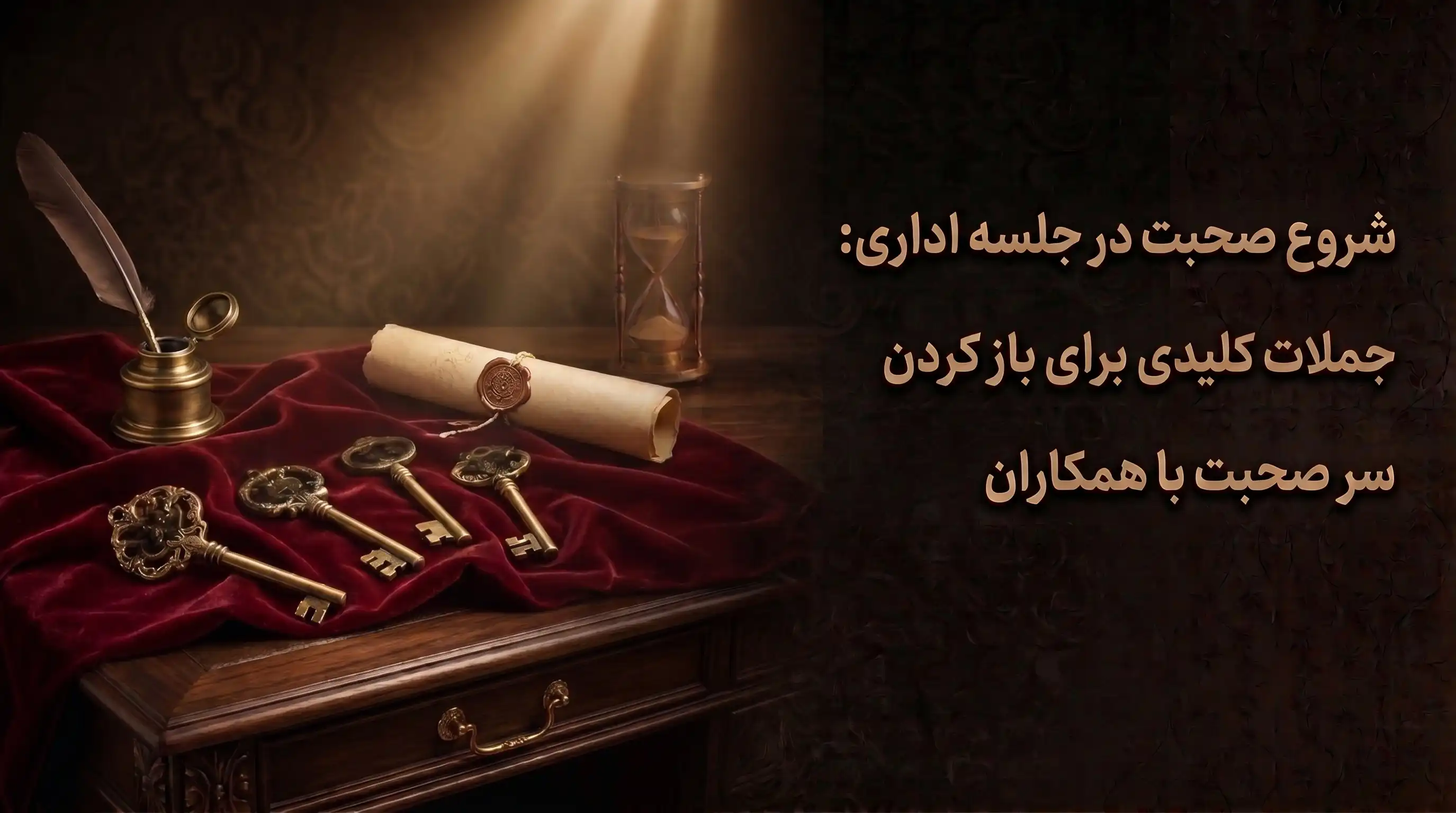 شروع صحبت در جلسه اداری