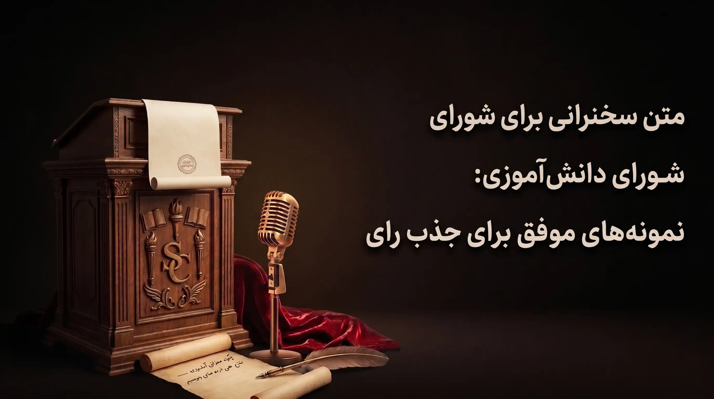 متن سخنرانی برای شورای دانش‌آموزی