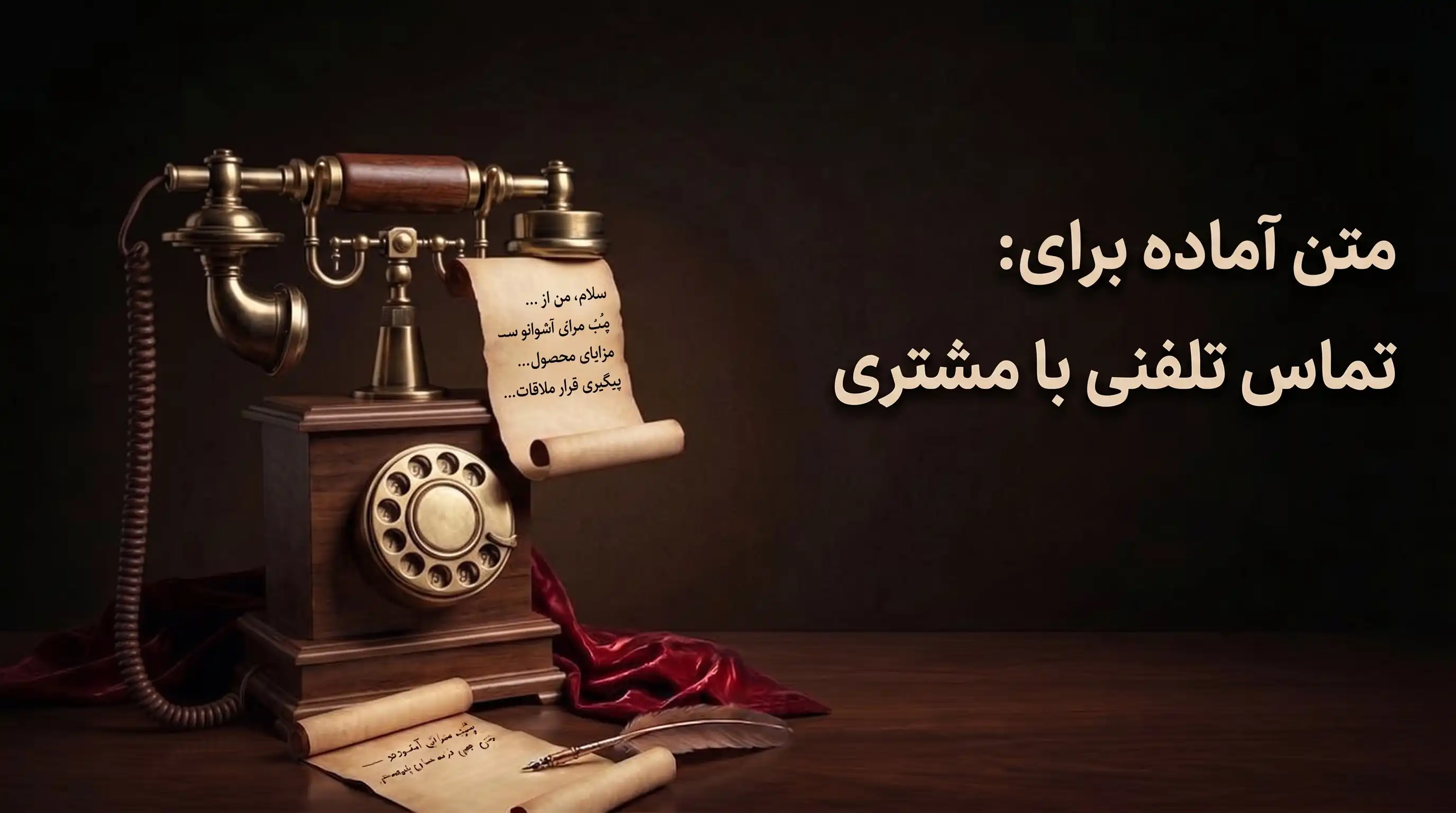 متن آماده برای تماس تلفنی با مشتری