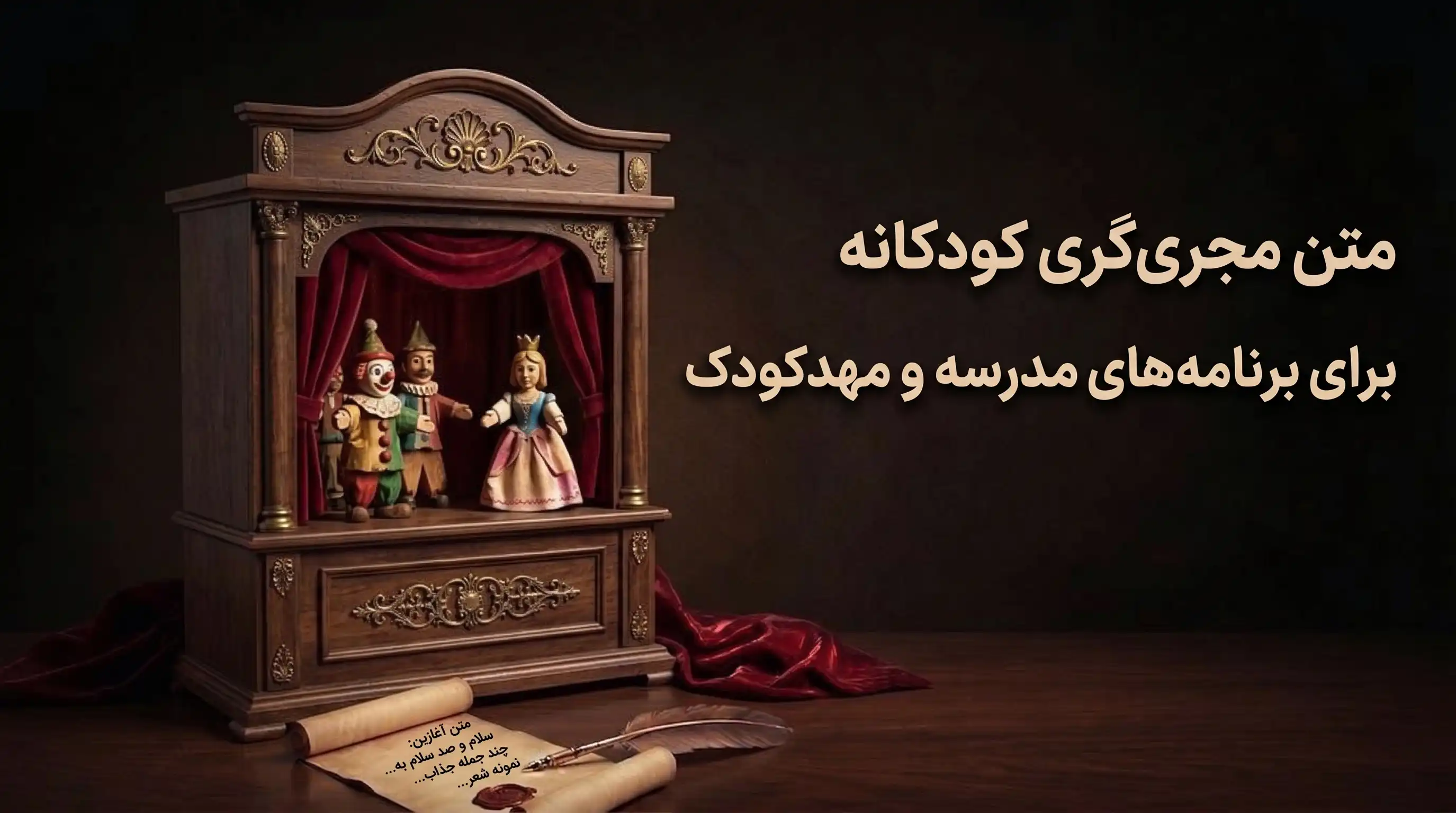 متن مجری‌گری کودکانه برای برنامه‌های مدرسه و مهدکودک